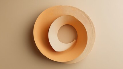 Poster - Intricate paper sculpture artfully displayed on a wall, showcasing creativity and modern design aesthetic