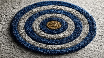 Poster - Beautiful blue and white rug enhancing interior spaces with vibrant colors and textural patterns for home decor