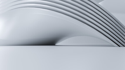 Poster - Abstract Futuristic empty floor and room Sci-Fi Corridor With light for showcase,room,interior,display products.Modern Future cement floor and wall background technology interior concept.3d render