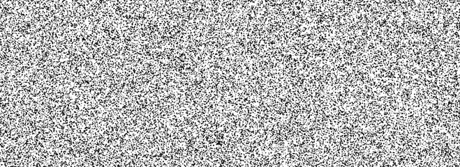 Poster - Black random noise texture. Rough grain snow overlay background. Abstract grunge grit dots wallpaper. Distressed gritty dust backdrop with particles, speckles, drops, specks, flecks. Vector