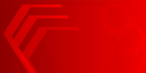 Poster - Abstract red geometric shapes background. Vector illustration