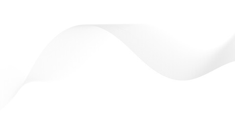 Poster - abstract white blend digital wave lines and technology transparent background. minimal carve wavy wh