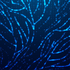 Poster - Abstract big data code representation. Modern high-tech data background. Graphic concept for your design