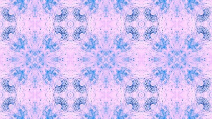 Poster - Soft pastel blue and lilac watercolor seamless pattern for textile design and decorative surface backgrounds, creating a harmonious aesthetic