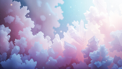 Abstract blue and colorful backgrounds evoke a bright, cloudy sky texture with bokeh light