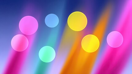 Poster - Vibrant abstract design with colorful circles.