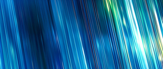 Aufkleber - Abstract digital art background featuring diagonal streaks and fluid motion in blue and green tones