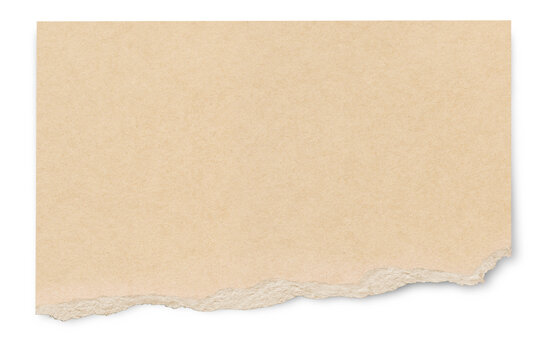 Torn paper vintage note. yellow note papers on transparency background. 