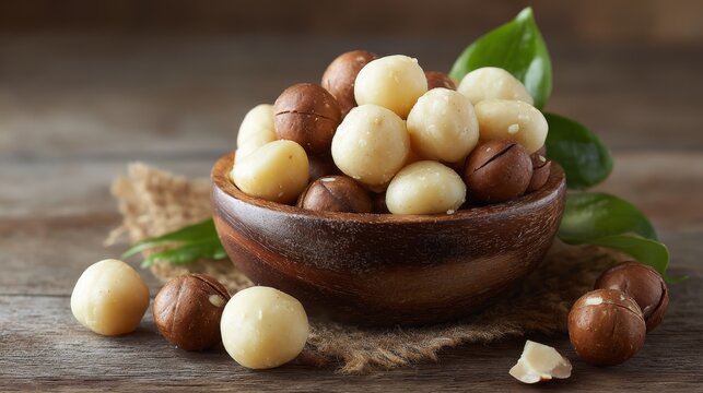 Raw organic macadamia nuts
