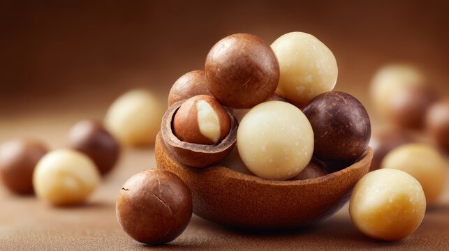 Raw organic macadamia nuts