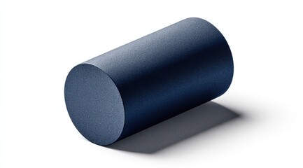 Poster - dark blue cylinder
