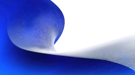 Poster - Abstract blue wave design