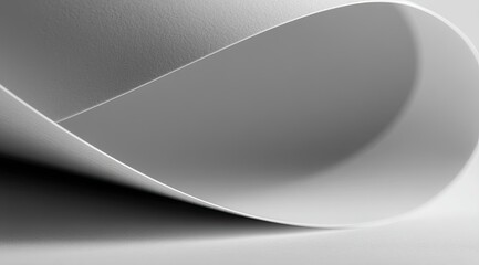 Poster - folded paper curves