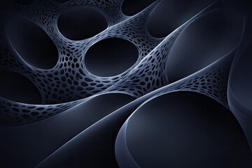 Poster - abstract dark network