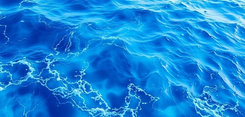 Abstract blue ocean wave texture background for business concept, blue economy, ecology