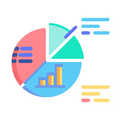 Poster - Colorful Infographic Pie Chart Illustration