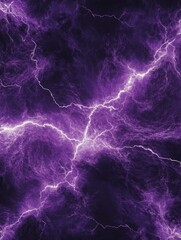 Wall Mural - Electric purple lightning strikes in dark sky abstract background full frame wallpaper design