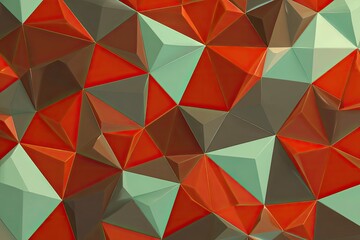 Poster - abstract geometric triangles