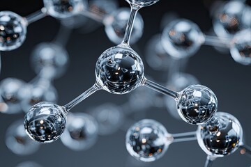 Aufkleber - molecular structure close-up (2)