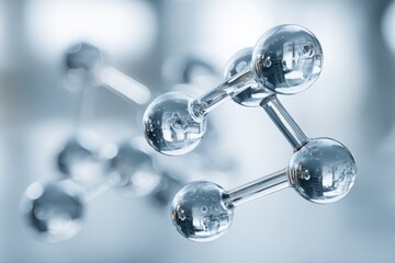 Poster - Molecular structure, scientific illustration