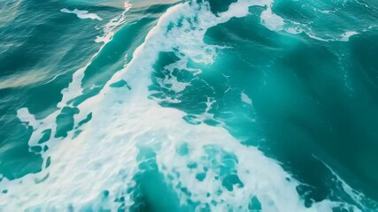 Wall Mural - turquoise tide backdrop: soothing patterns for serene artistic compositions