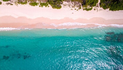 Wall Mural - watercolor illustration of a tropical beach