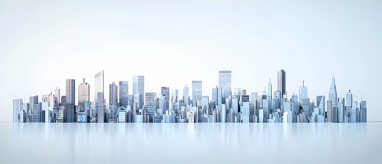 Poster - Modern City Skyline Perspective