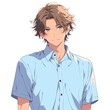 © てんぷら - アニメ調の美青年の切り抜き用素材