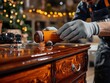 © Rattadet - Applicator Applying Liquid Polish to Glossy Wooden Furniture Surface