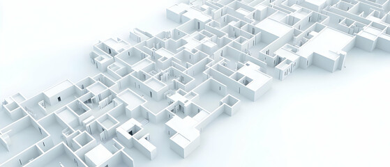 Poster - Abstract Architectural Building Plan Design