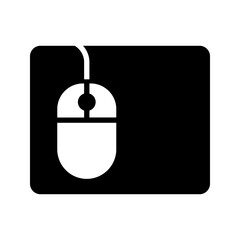 Fototapete - computer mouse icon, computer mouse cursor, click mouse pointer outline style.