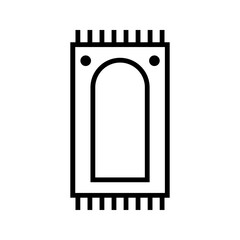 Poster - Carpet icon vector on trendy design