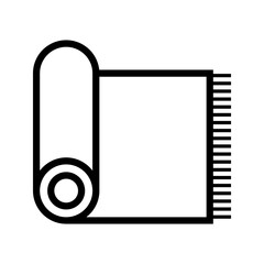 Poster - Carpet icon vector on trendy design