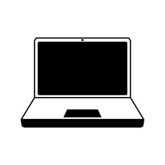 Poster - laptop icon.  computer icon.