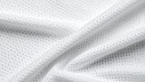 Exploring breathable white sportswear jersey fabric texture for athletic clothing in active environments