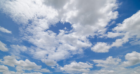 Wall Mural - clear blue sky background,clouds with background, blue sky background with tiny clouds. white fluffy