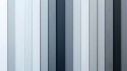Poster - Vertical Gray And White Color Gradient Lines