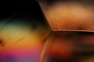 Poster - Green liquid surface, green Reflections of liquid in macro,, bubbles in macro, connection of bubbles in macro, cell from liquid, dark background, matte surface