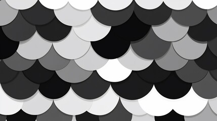 Leinwandbilder - Monochromatic Abstract Scales with Subtle Shadows for an Artful Backdrop