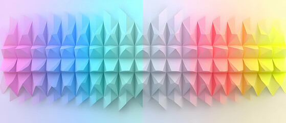 Poster - Abstract Colorful Triangular Pattern Background