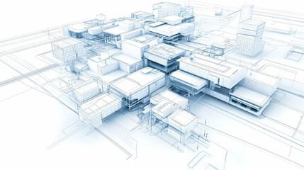Poster - abstract architectural structure design