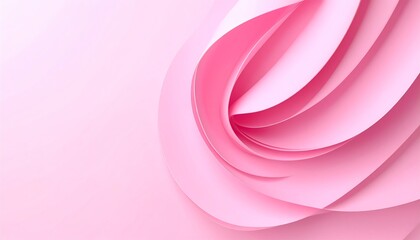 Poster - Soft, swirling pink layers create a smooth, elegant background with a gentle gradient effect, evoking a sense of calm and beauty