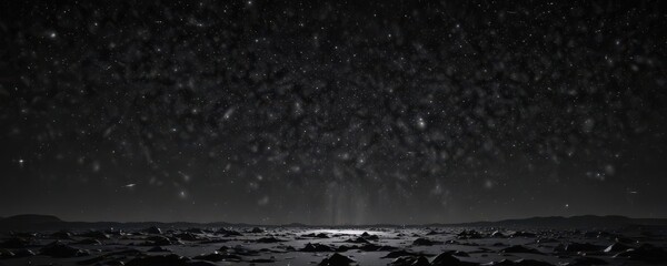 Wall Mural - Vast, inky black canvas strewn with countless shimmering stars ,  dark,  stargazing