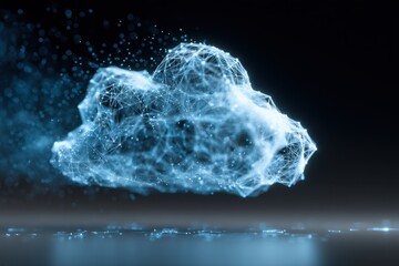 Poster - Abstract Cloud Network Data Visualization