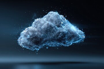 Poster - Digital Cloud Network Abstract