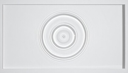 Poster - Water ripple effect demonstration studio digital art minimalist top view motion exploration