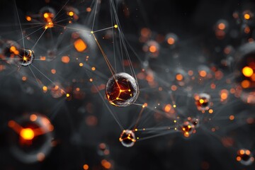 Poster - Glowing Spheres Network Abstract