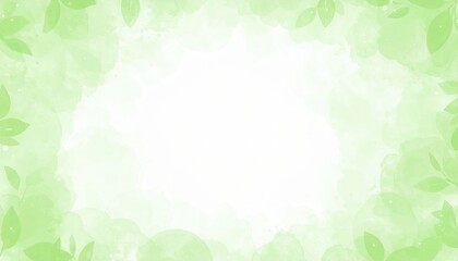 Poster - Creating a serene green background for graphic design projects nature inspired vibrant leaf elements artistic abstract