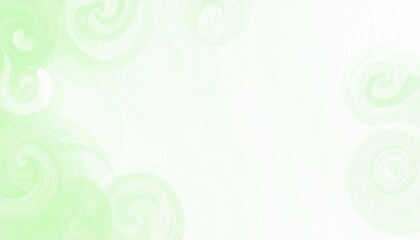 Poster - Swirling green patterns abstract art digital design minimalist style close-up view modern aesthetics