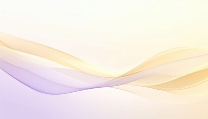 Poster - Flowing abstract waves digital art soft gradient colors serene background modern aesthetic
